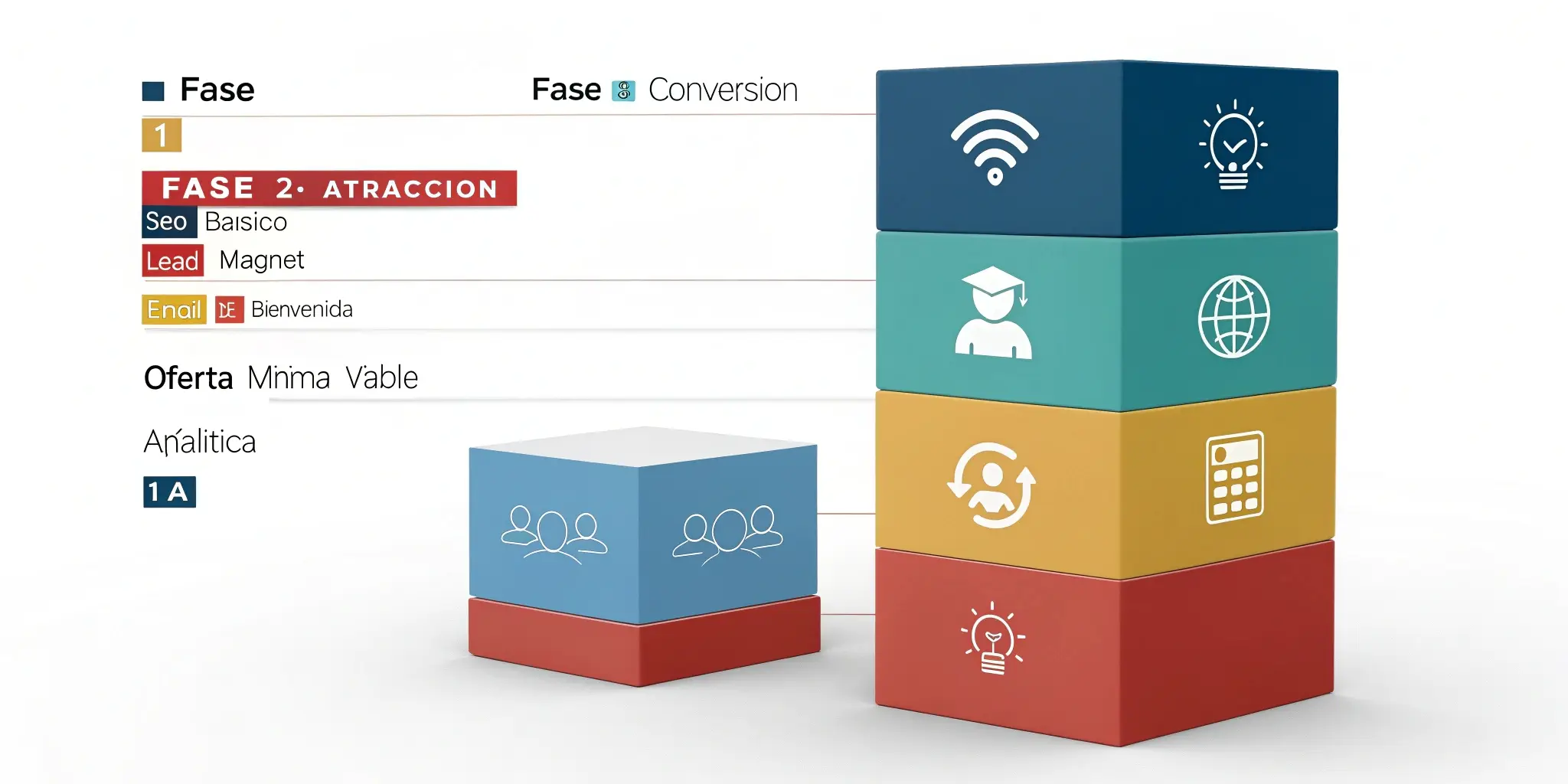 Las 3 fases del marketing digital para emprender - método paso a paso
