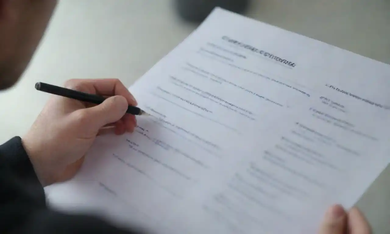 Person evaluating different consultancy options with a checklist in hand.