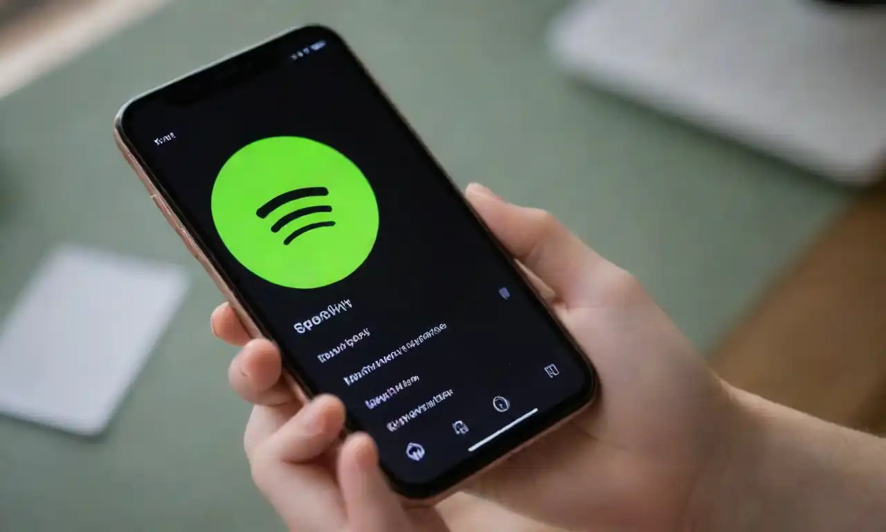 Spotify app displaying playlists