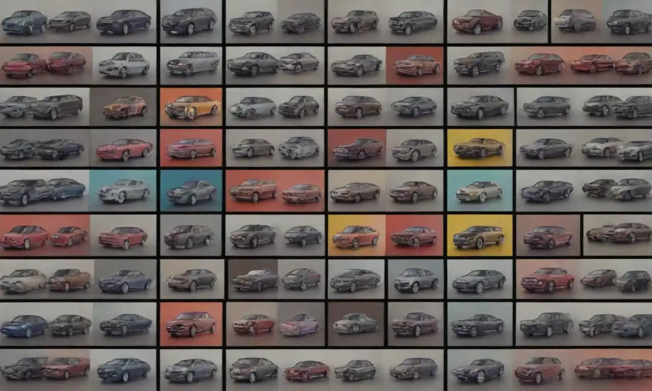 A collage of diverse manufactured products like cars