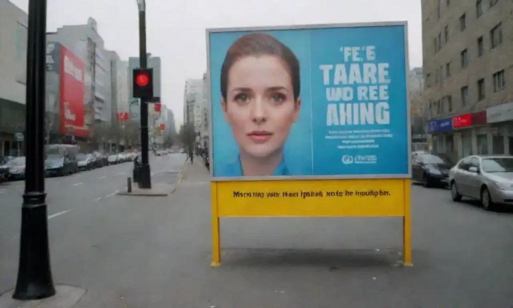 Creative street marketing campaign featuring unexpected advertisements in urban settings.