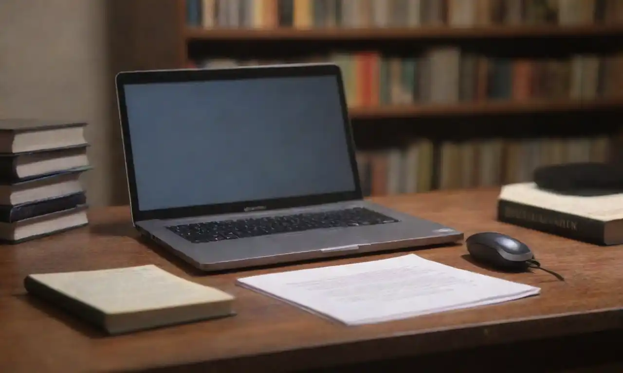 Checklist with 12 steps on a desk alongside books and a laptop.