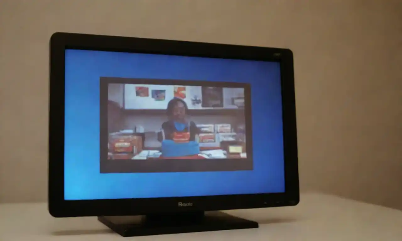 Visual representation of a physical object paired with its digital counterpart on a screen.