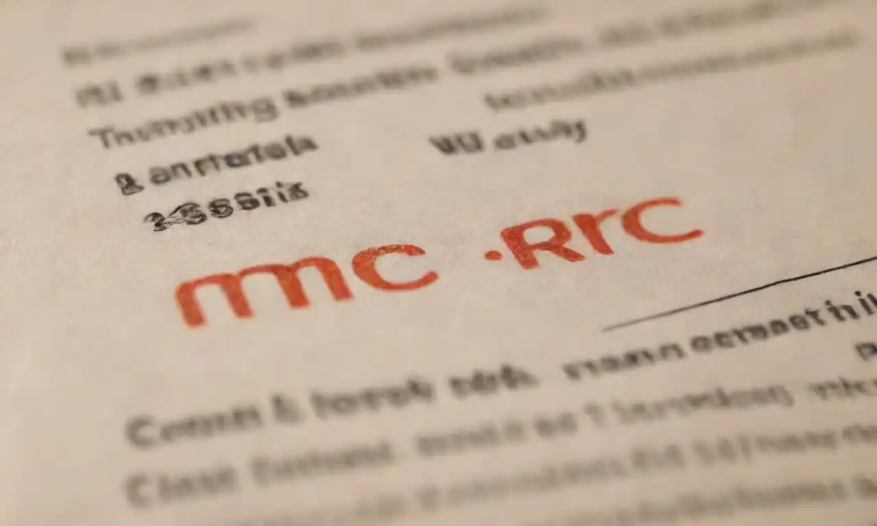 Documento informativo sobre el NRC junto a un formulario de pago a Hacienda.