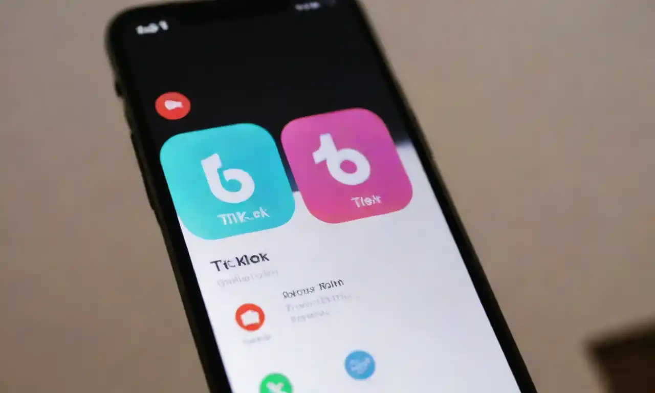 Phone screen displaying TikTok settings for privacy adjustments