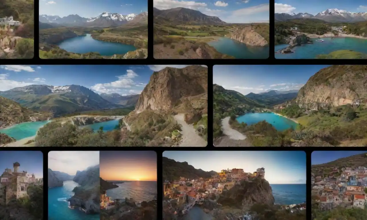 Collage of smartphone screens showcasing various collaborative tourism apps.