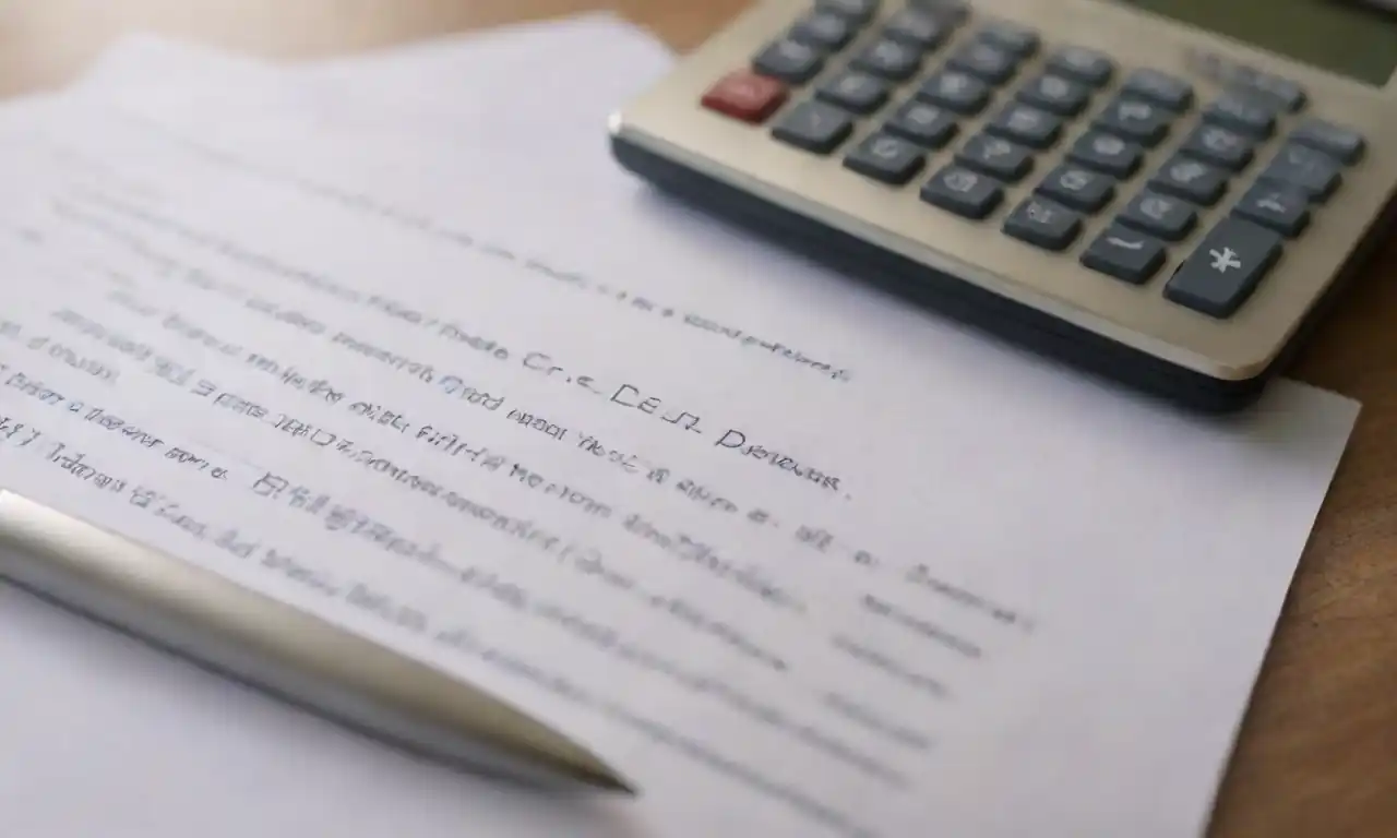 A financial document layout with headings for income and expenses