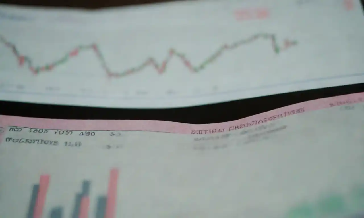 A split image showing cash transactions on one side and margin trading charts on the other.