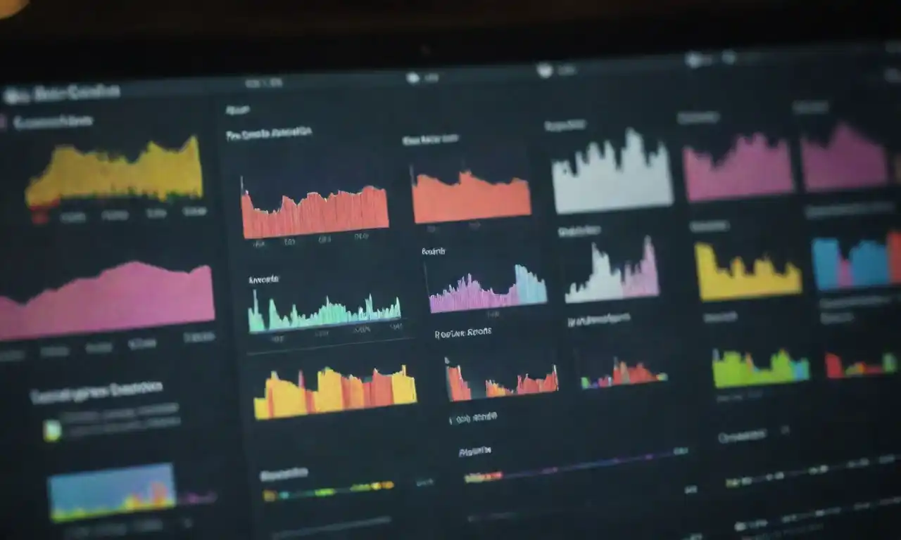 A professional analyzing social media data on a screen