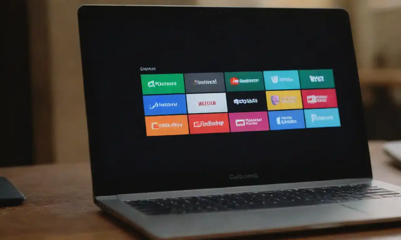 A laptop screen displaying the GoCardless interface with logos of various integrated platforms.