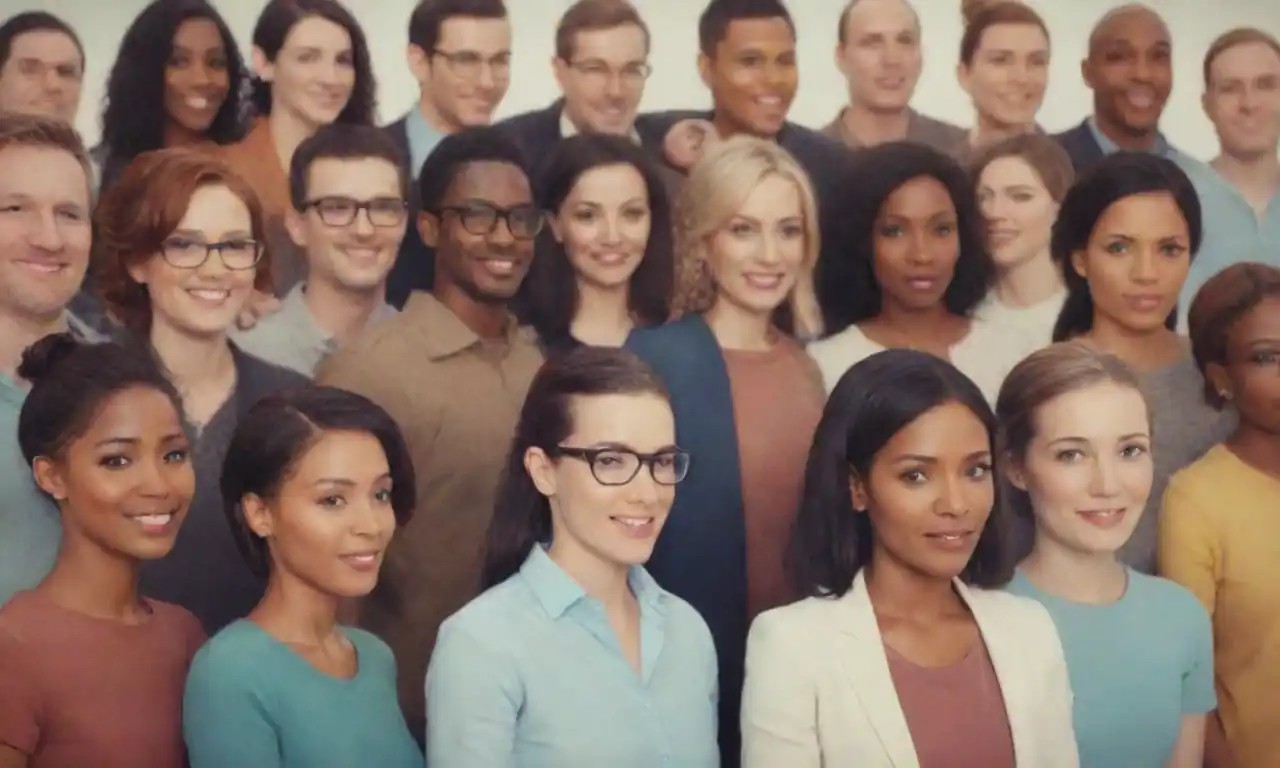 Illustration of diverse people collaborating