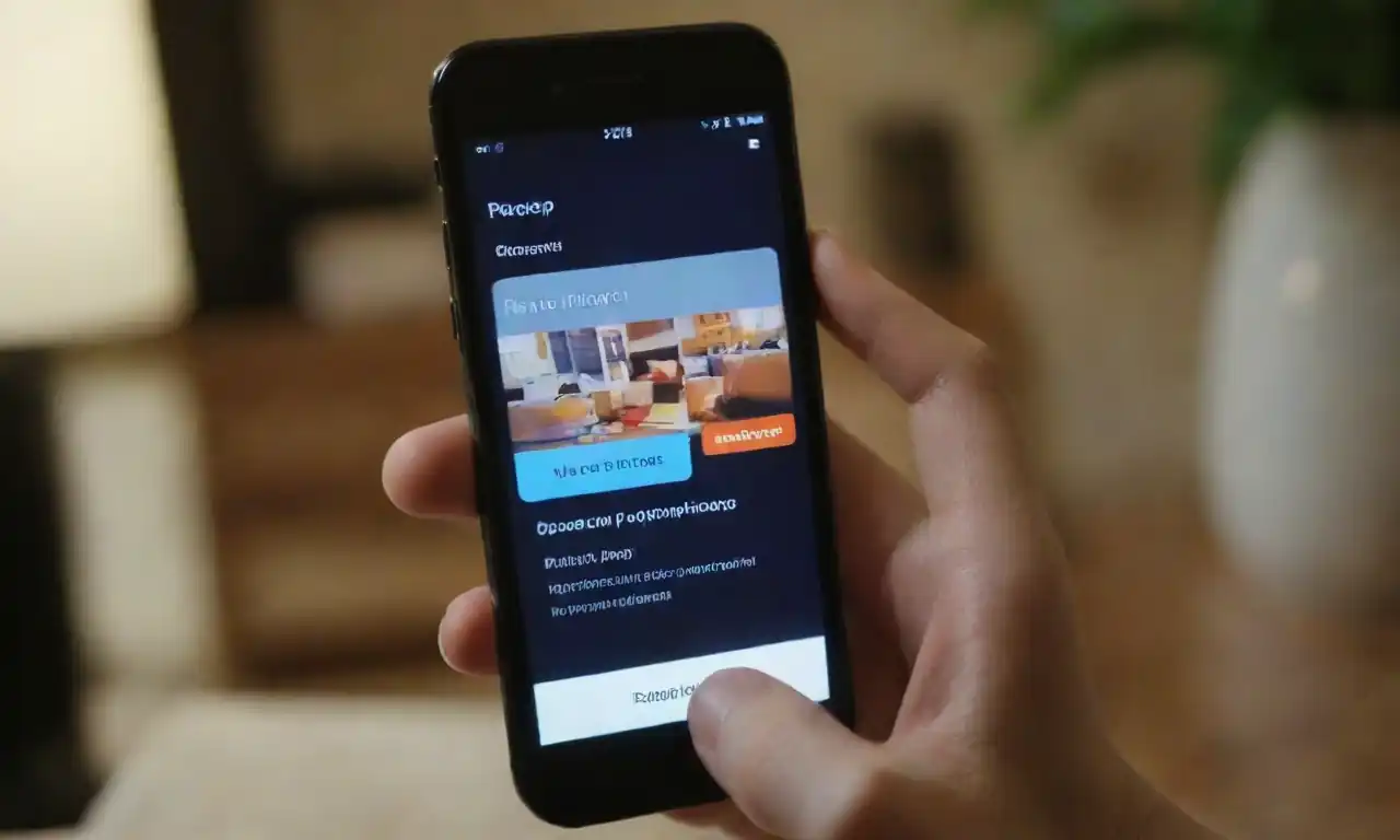 A smartphone displaying a web app with offline capabilities and seamless user experience.