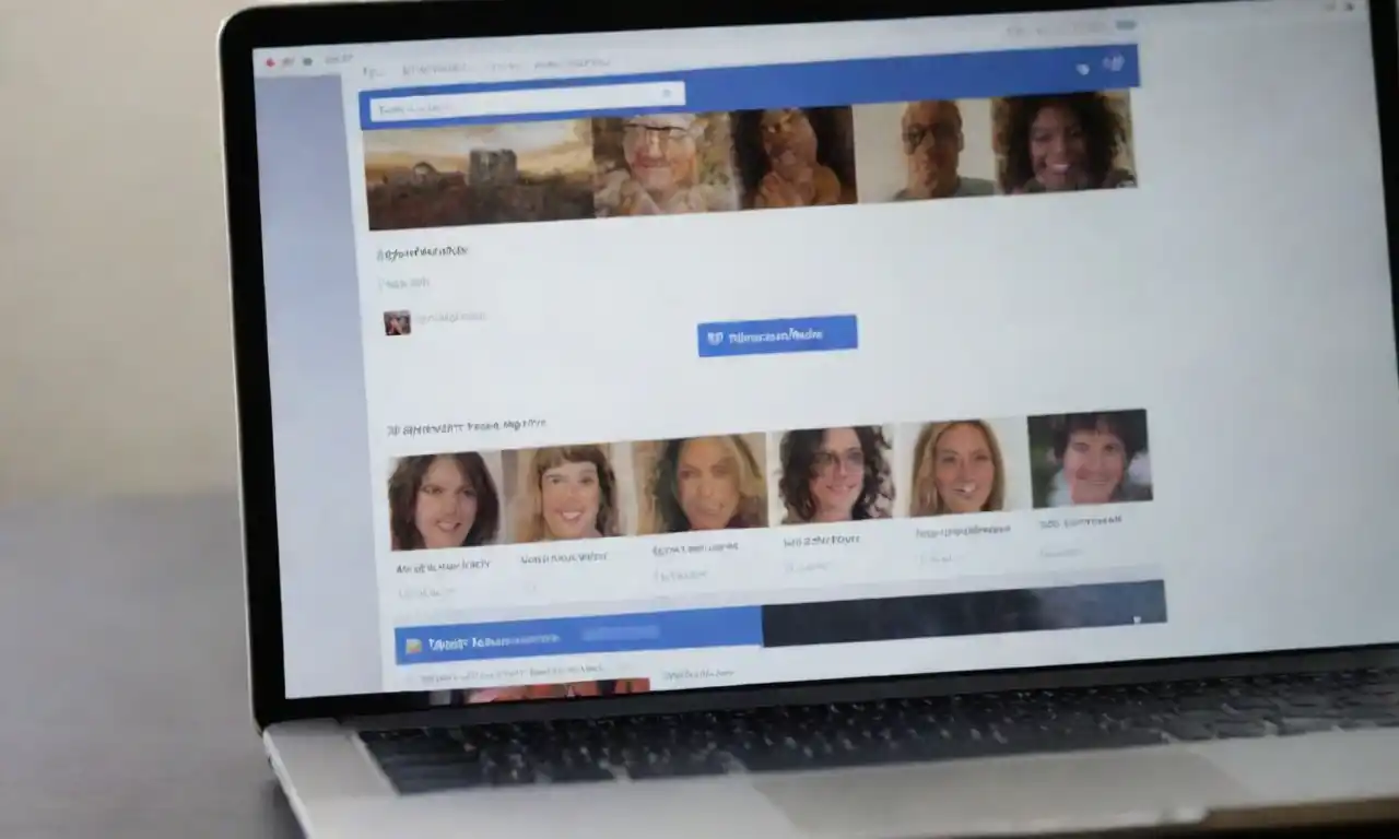 A laptop screen displaying Facebooks options for creating a Page vs. a Profile