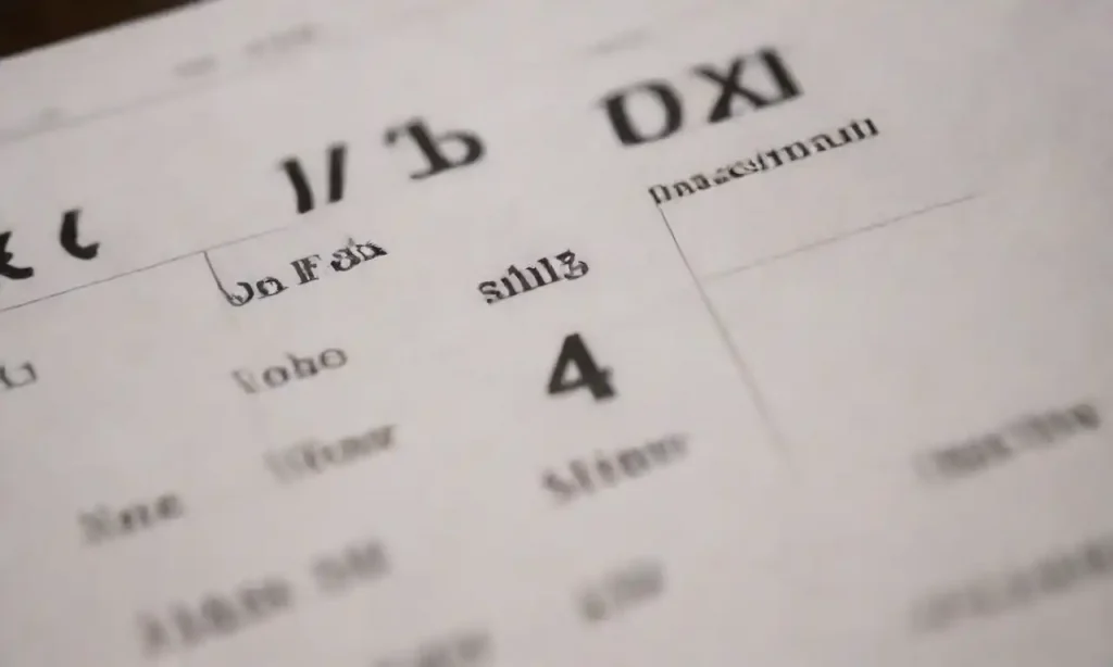Document showing tax details with a calendar marking 2024