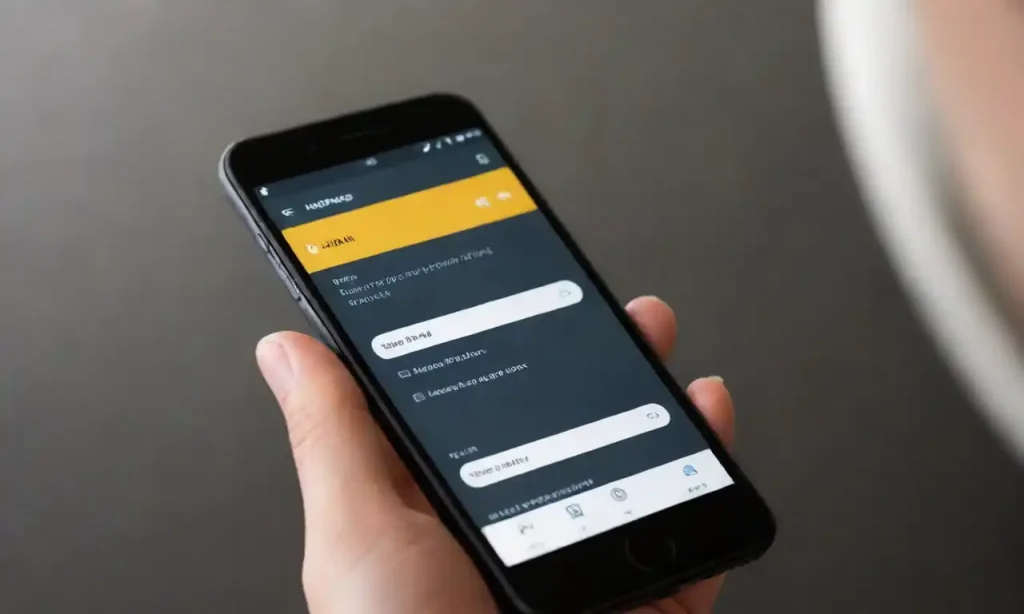 Visual of a smartphone displaying a well-designed