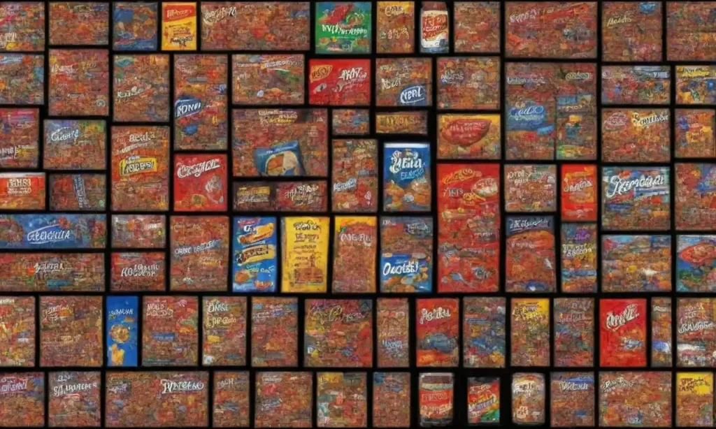 A collage of famous advertisements showcasing successful branding strategies.