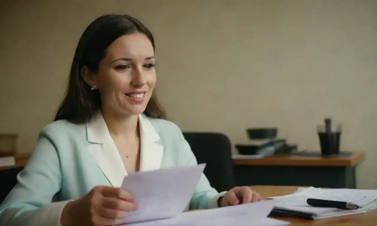 Una persona revisando documentos financieros con gráficos sobre transferencias de saldo.