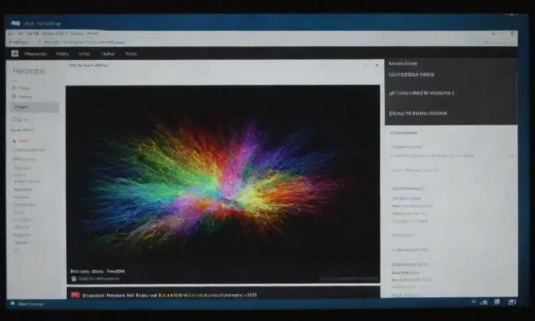 A computer screen displaying a colorful web portal interface with various links and information.