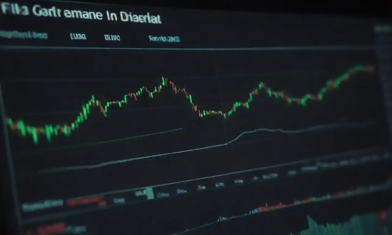 Visual representation of ONs stock performance chart and key metrics displayed on a screen.