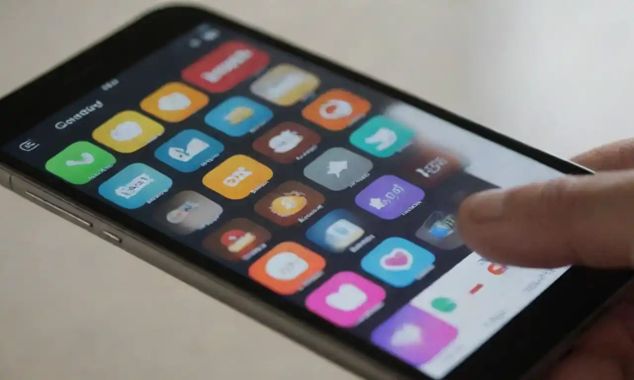 Visual of a mobile app being optimized in an app store